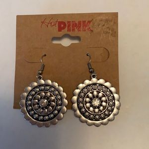 Gorgeous Silver Earrings by Hot Pink